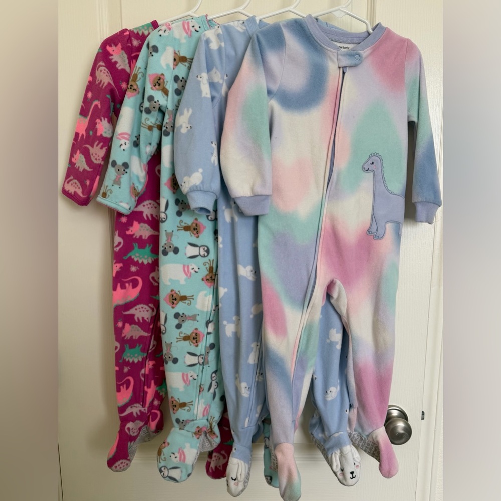 Toddler Girl’s Footie Pajamas